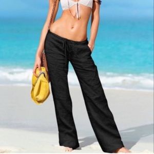 Victoria’s Secret Black Linen Pants